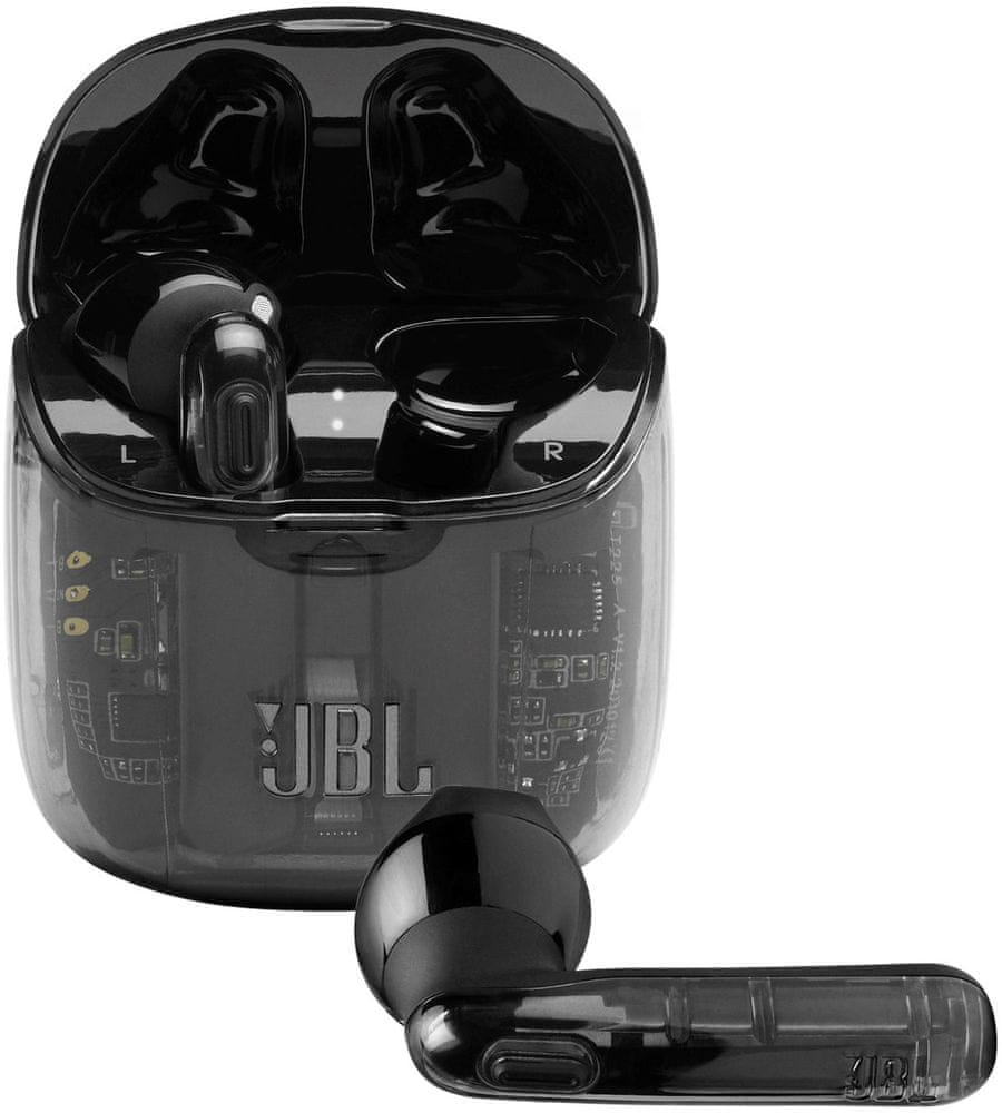 JBL Tune 225TWS průhledná černá