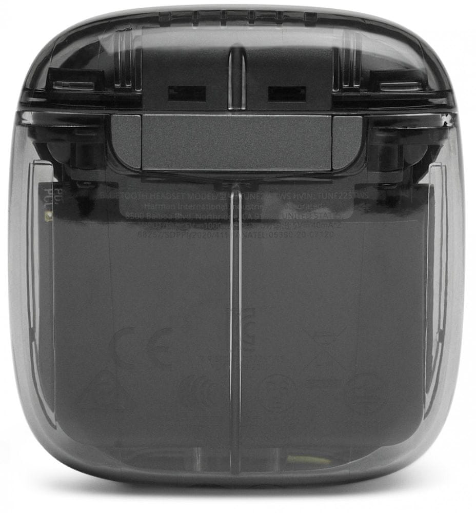 JBL Tune 225TWS průhledná černá - Obrázek 6