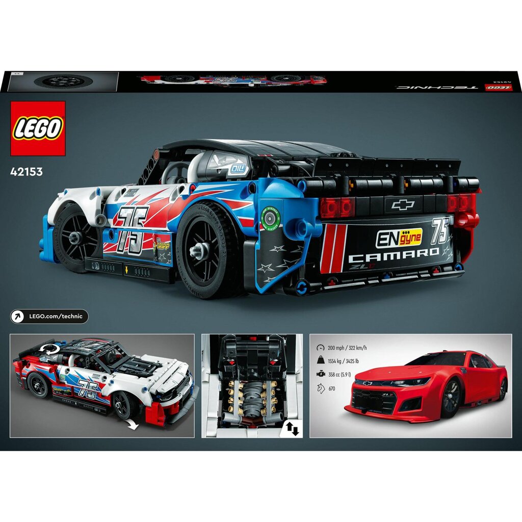 LEGO® Technic 42153 NASCAR® Next Gen Chevrolet Camaro ZL1 - Obrázek 10