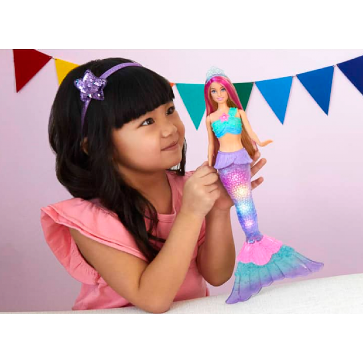 Barbie blikající mořská panna blondýnka (HDJ36) - Obrázek 4