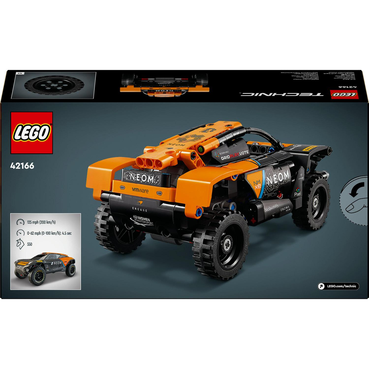 LEGO Technic 42166 Neom McLaren Extreme E Race Car (POMAČKANÁ KRABICE) - Obrázek 2