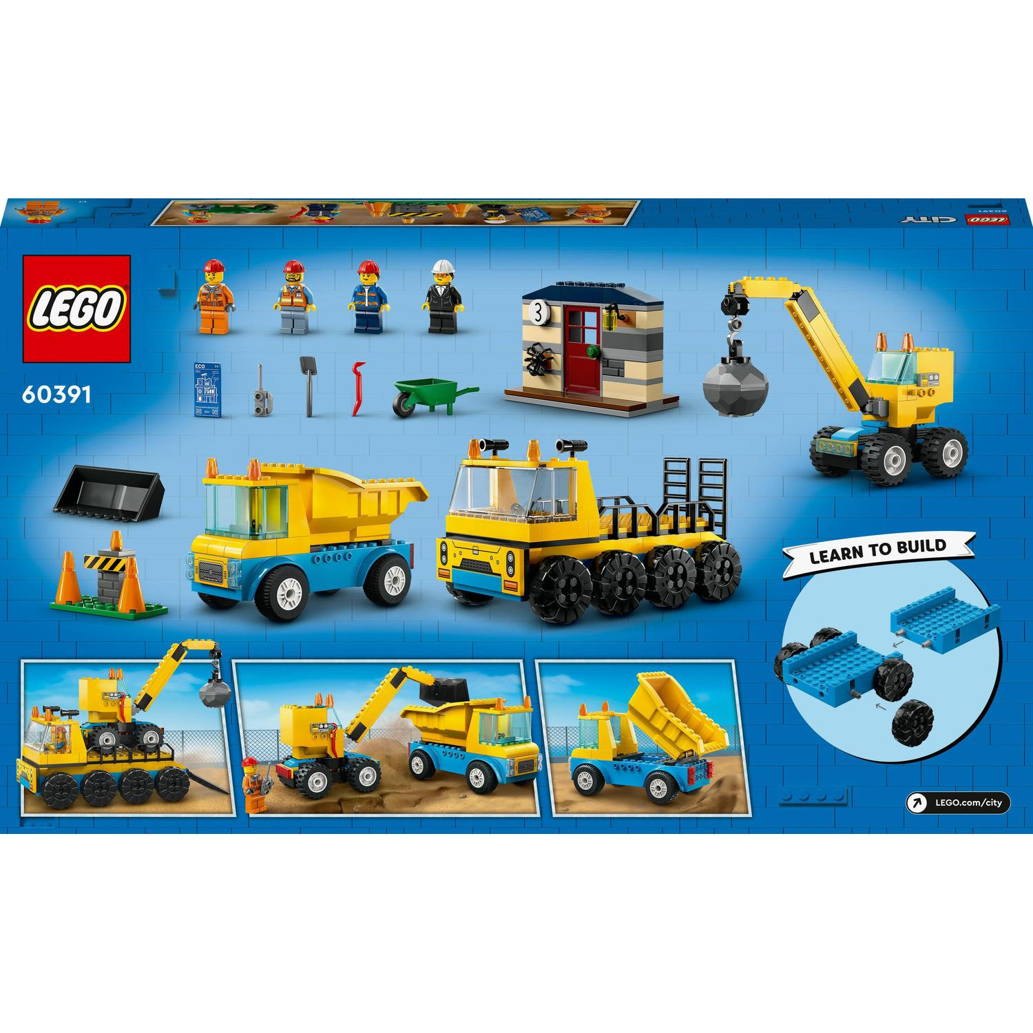 LEGO® City 60391 Vozidla ze stavby a demoliční koule (POŠKOZENÝ OBAL) - Obrázek 10