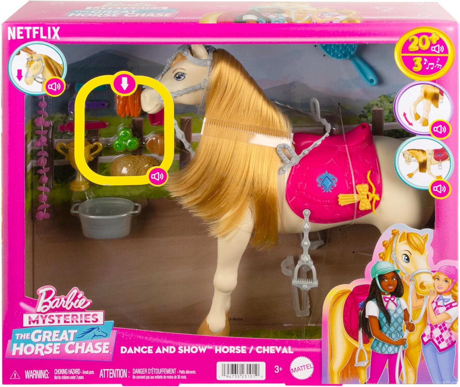 Mattel Barbie HXJ42 Tančící kůň se zvuky - Obrázek 5