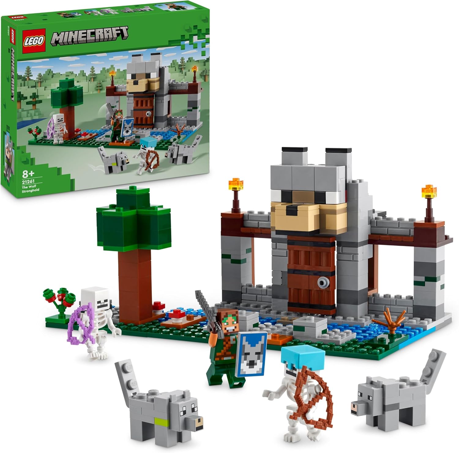 LEGO® Minecraft 21261 Vlčí pevnost