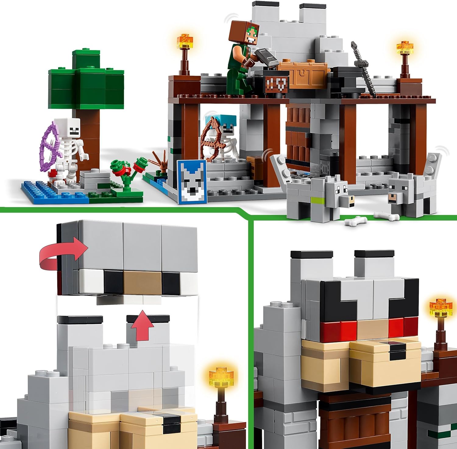 LEGO® Minecraft 21261 Vlčí pevnost - Obrázek 4
