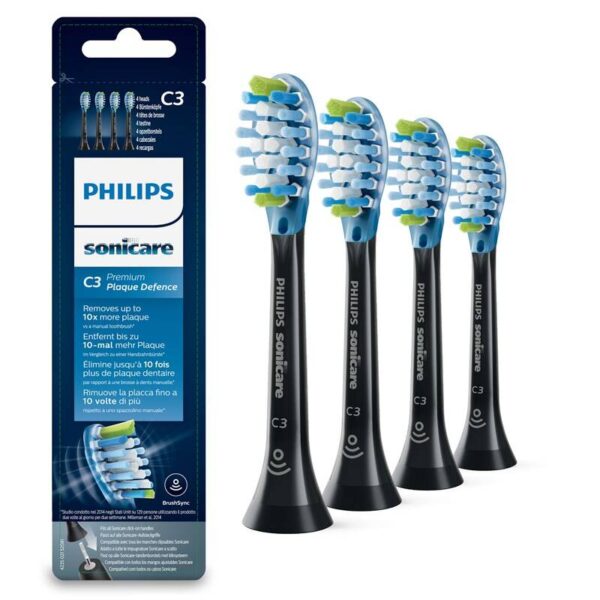 Philips Sonicare Premium Plaque Defense HX9044/33 (4 ks) černá