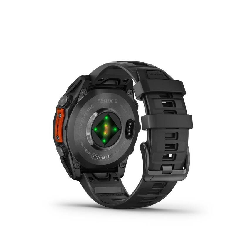 Garmin fenix 8 47 mm AMOLED - Slate Gray / Black Silicone Band - Obrázek 13