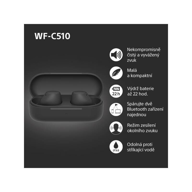 Sony WF-C510 (WFC510B.CE7) černá - Obrázek 4