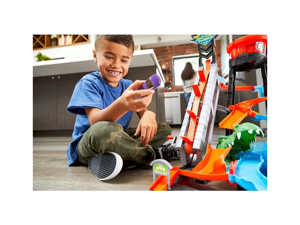 Hot Wheels City ultimátní automyčka s aligátorem - Obrázek 2