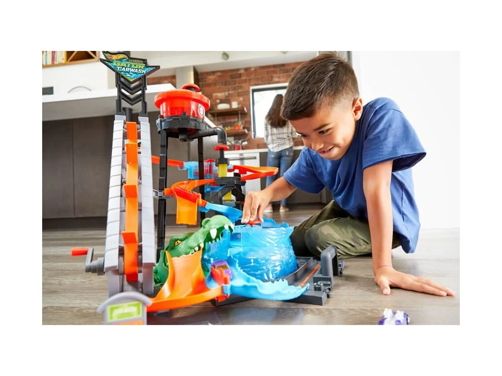 Hot Wheels City ultimátní automyčka s aligátorem - Obrázek 3