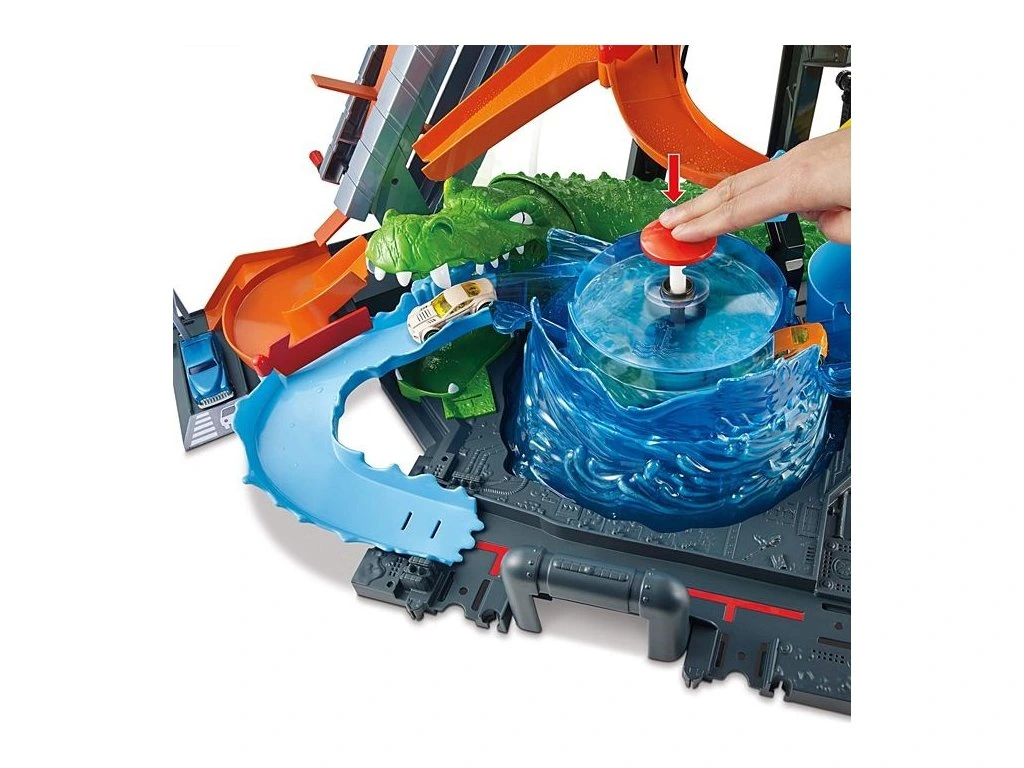 Hot Wheels City ultimátní automyčka s aligátorem - Obrázek 5