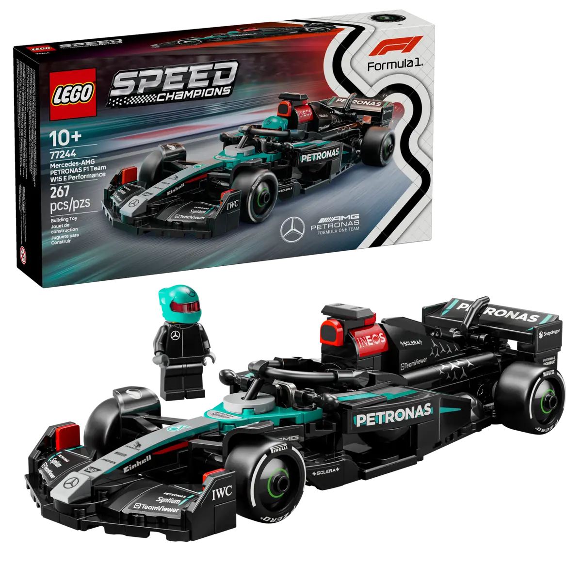 LEGO® Speed Champions 77244 Závodní auto Mercedes-AMG F1 W15