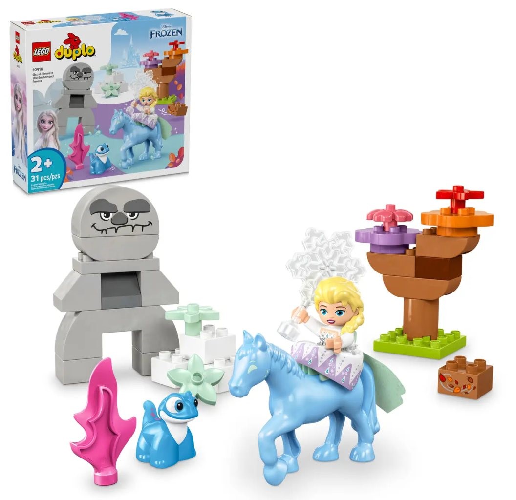 LEGO® DUPLO 10418 Elsa a Bruni v začarovaném lese
