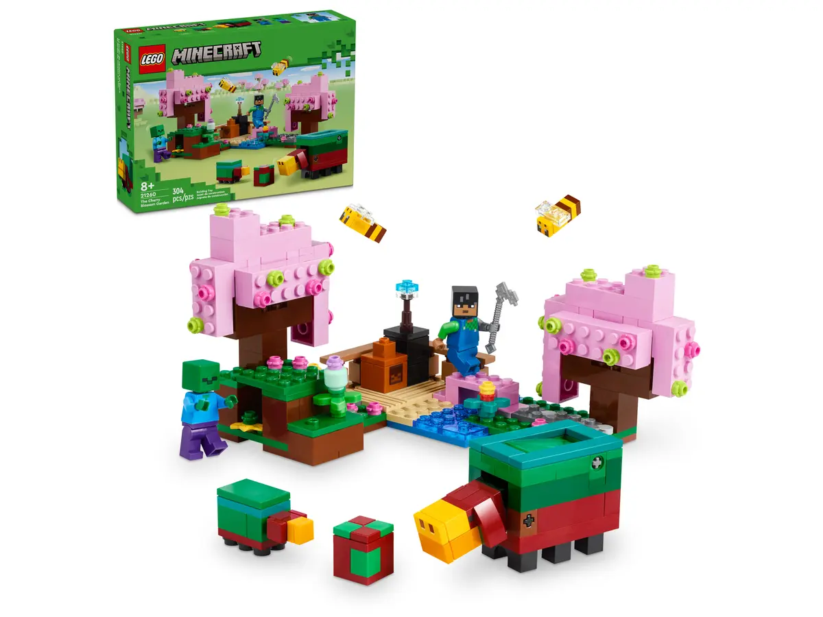 LEGO® Minecraft 21260 Zahrada s rozkvetlými třešněmi