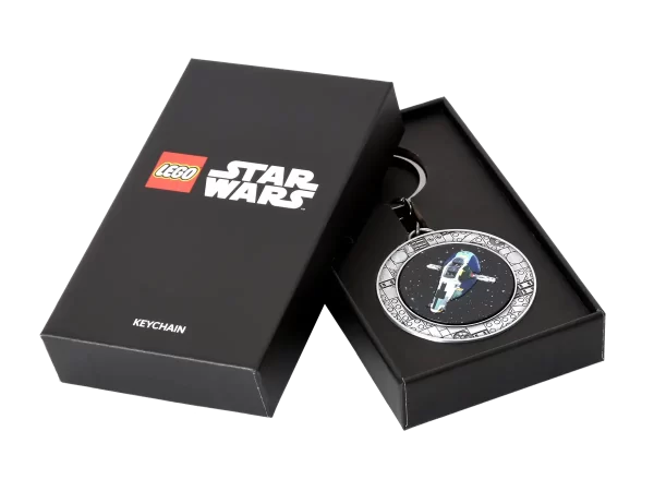 LEGO® Star Wars 5009394 Přívěsek na klíče – Jango Fett a jeho hvězdná loď