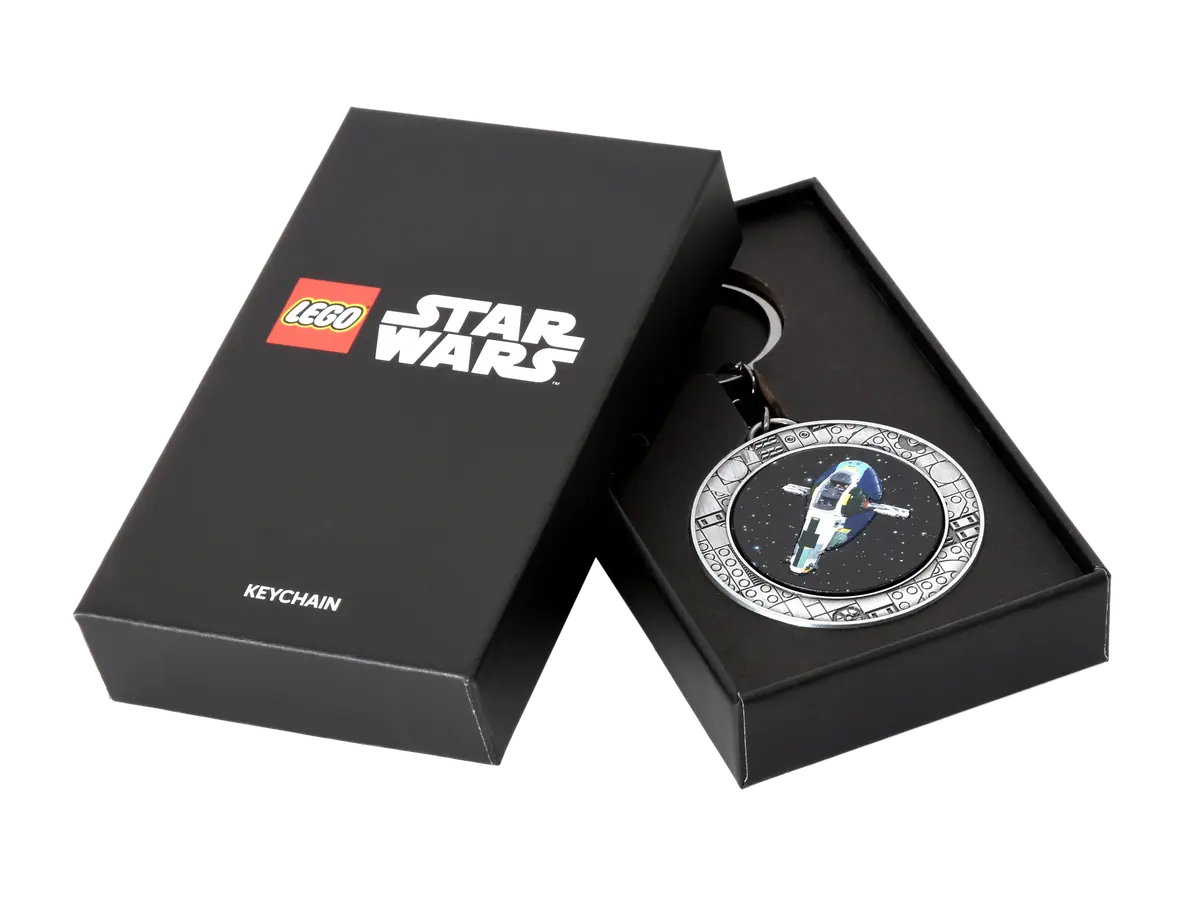 LEGO® Star Wars 5009394 Přívěsek na klíče – Jango Fett a jeho hvězdná loď