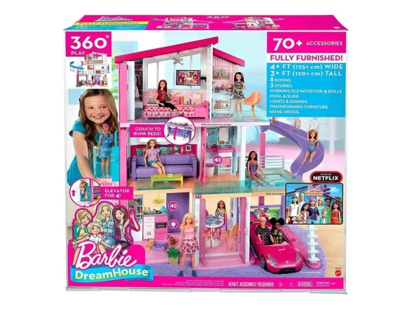 Barbie DŮM SNŮ SE SKLUZAVKOU GNH53