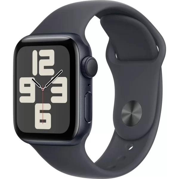 Apple Watch SE (2024) GPS 40 mm hliníkový plášť sportovní náramek Midnight M/L