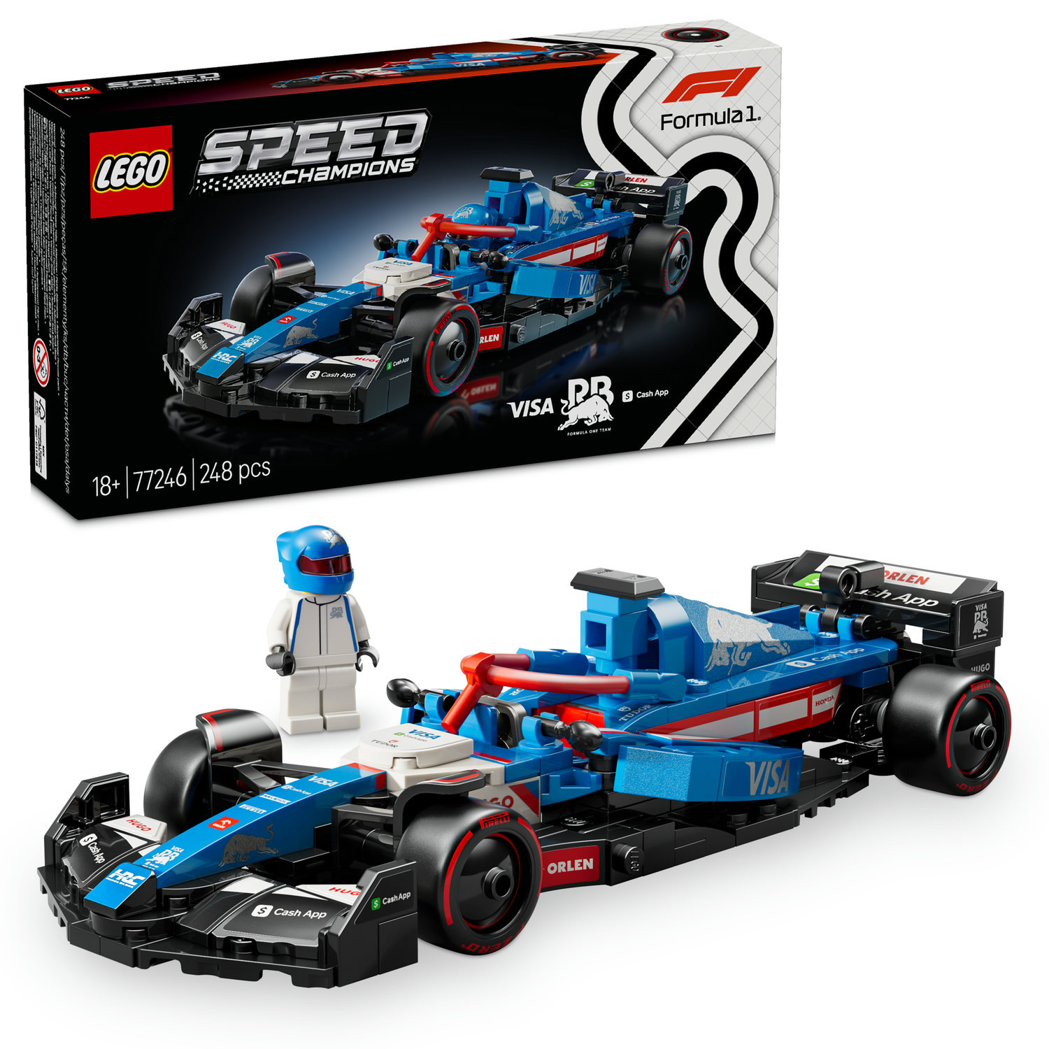LEGO® Speed Champions 77246 Závodní auto Visa Cash App RB VCARB 01 F1