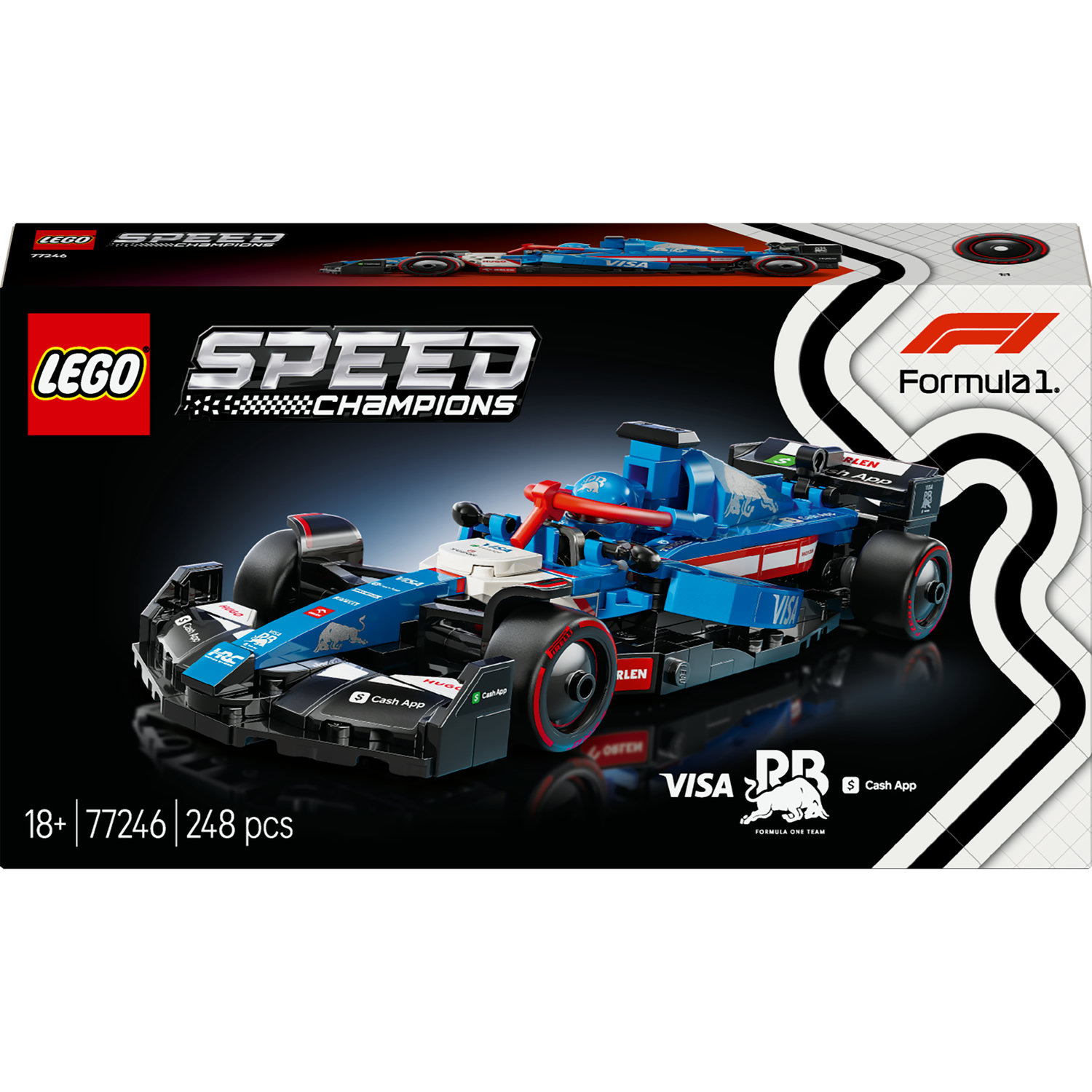 LEGO® Speed Champions 77246 Závodní auto Visa Cash App RB VCARB 01 F1 - Obrázek 9