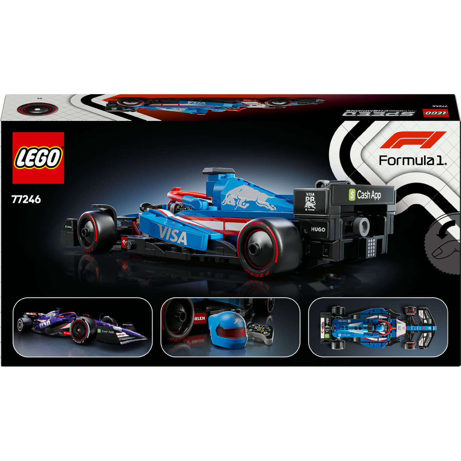LEGO® Speed Champions 77246 Závodní auto Visa Cash App RB VCARB 01 F1 - Obrázek 10