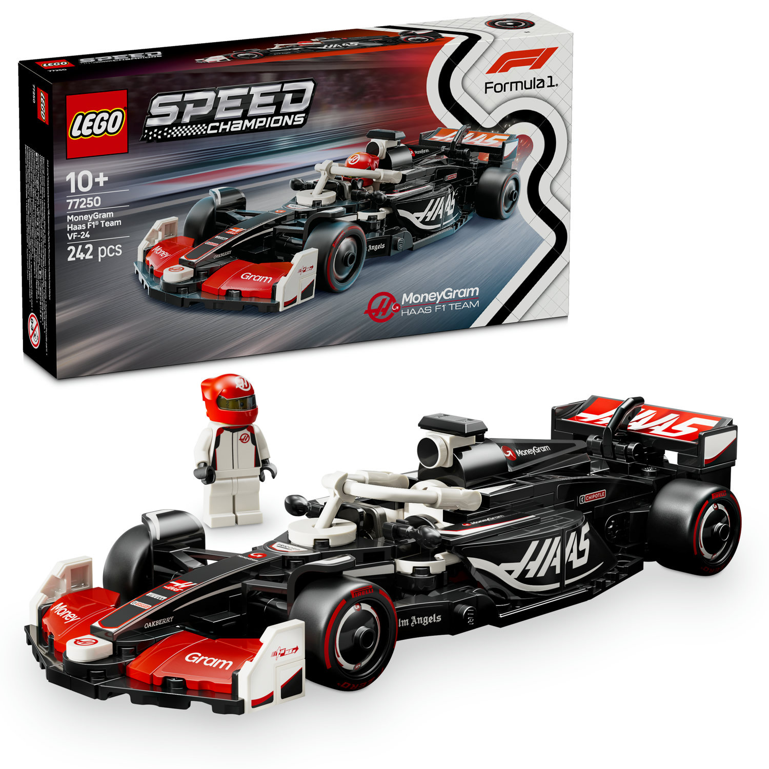 LEGO® Speed Champions 77250 Závodní auto MoneyGram Haas F1 Team VF-24