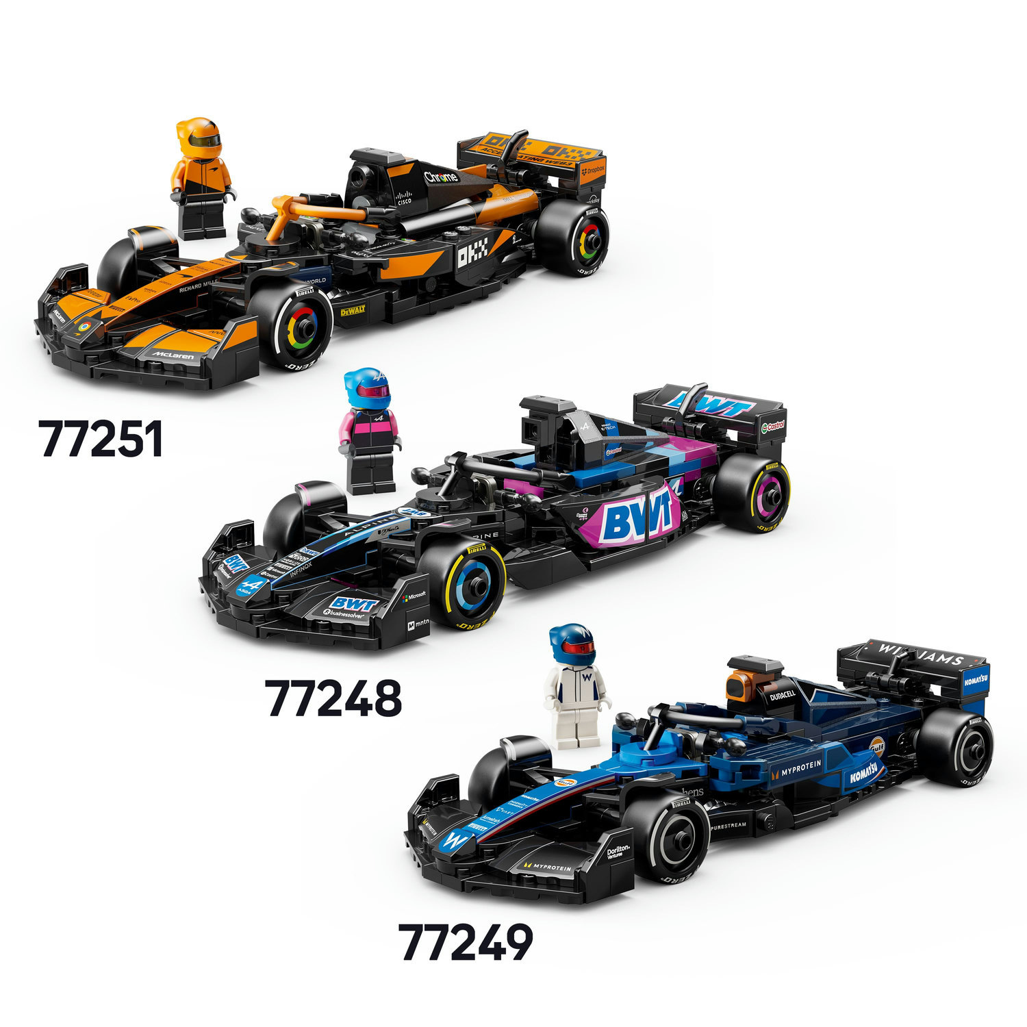 LEGO® Speed Champions 77250 Závodní auto MoneyGram Haas F1 Team VF-24 - Obrázek 8