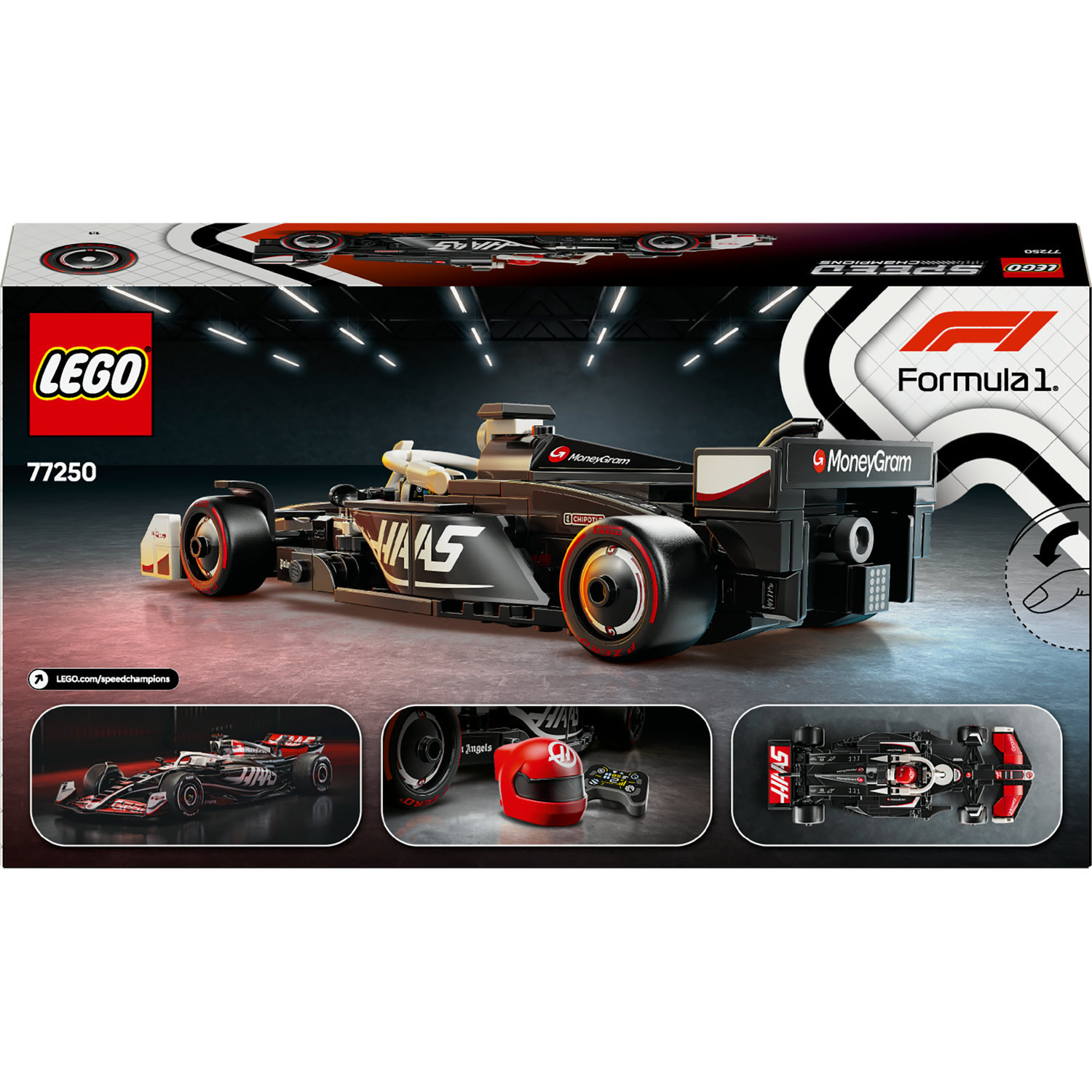 LEGO® Speed Champions 77250 Závodní auto MoneyGram Haas F1 Team VF-24 - Obrázek 10