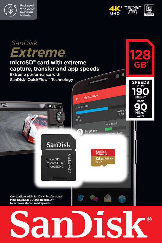 SanDisk MicroSDXC UHS-I U3 128 GB SDSQXAA-128G-GN6MA - Obrázek 3