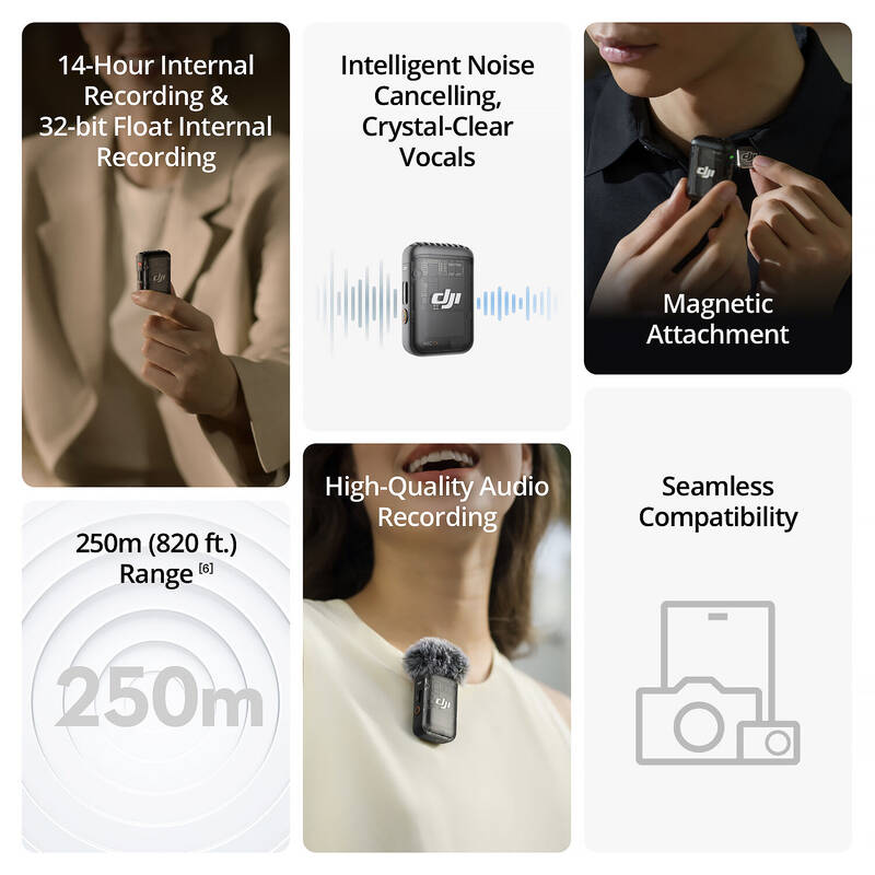 DJI Mic 2 (2 TX + 1 RX + Charging Case) - Obrázek 13