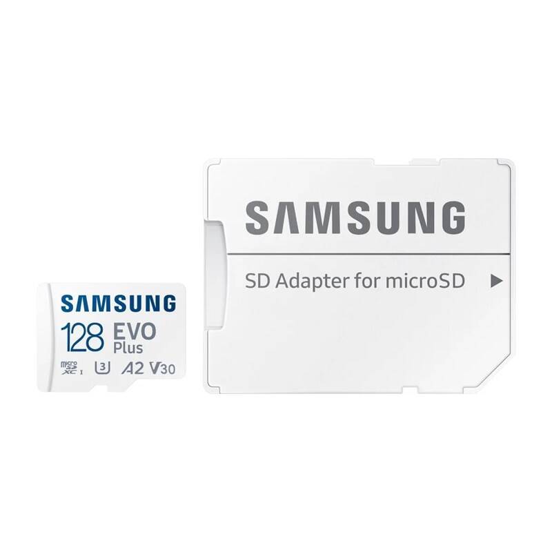 Samsung MicroSDXC 128GB EVO Plus 2024 + SD adaptér MB-MC128SA/EU