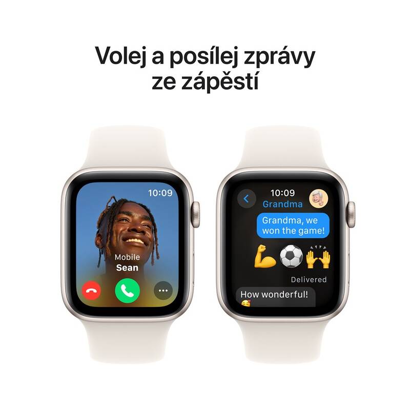 Apple Watch SE (2024) GPS 40 mm Hvězdně bílý hliník s hvězdně bílým sportovním řemínkem S/M - Obrázek 4