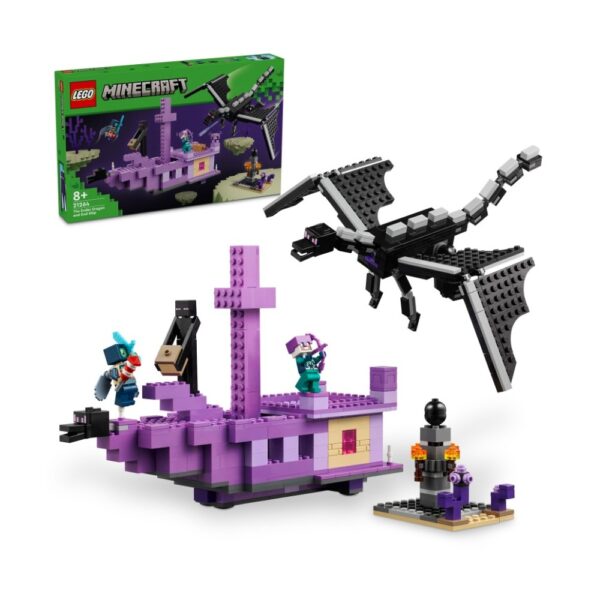 LEGO® Minecraft 21264 Drak z Enderu a loď z Endu