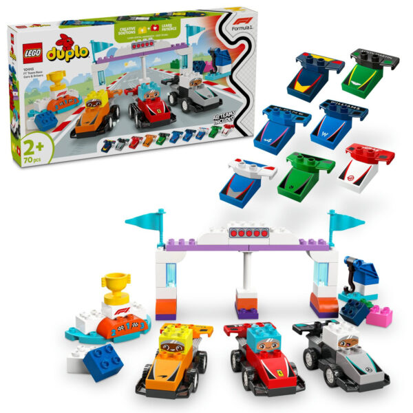 LEGO® DUPLO® 10445 Závodní auta a řidiči týmu F1