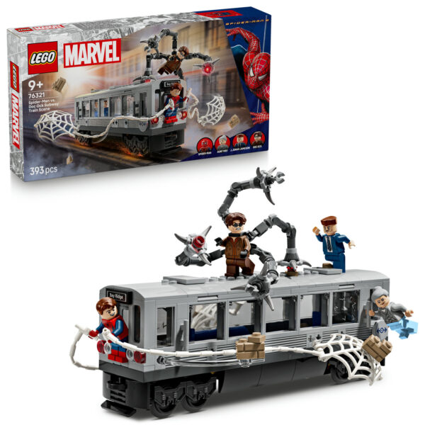 LEGO® Marvel 76321 Spider-Man vs. Doc Ock Scéna v metru