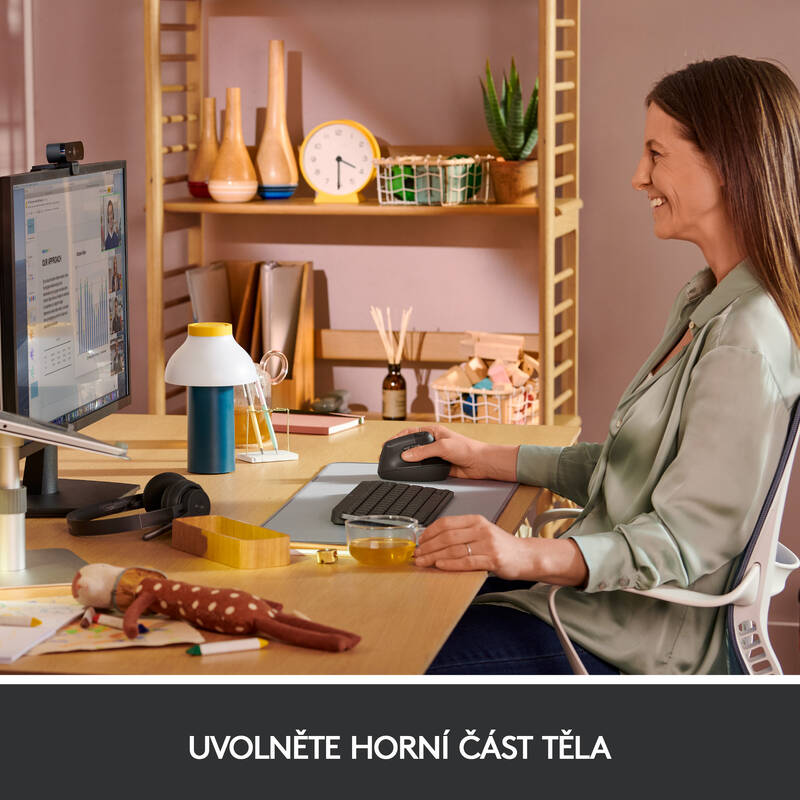 Logitech Lift Vertical Ergonomic (910-006473) šedá - Obrázek 3