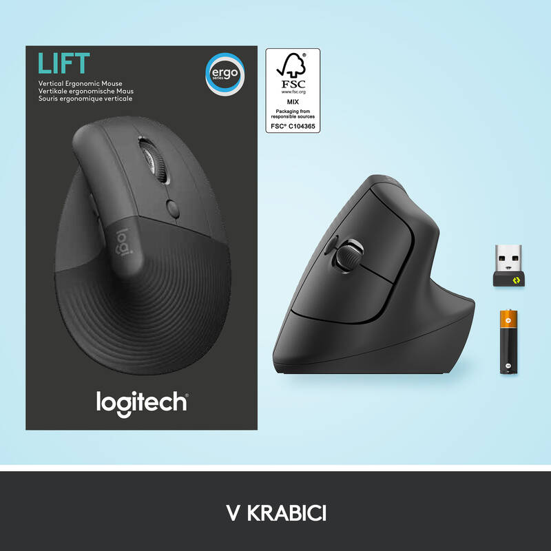 Logitech Lift Vertical Ergonomic (910-006473) šedá - Obrázek 6