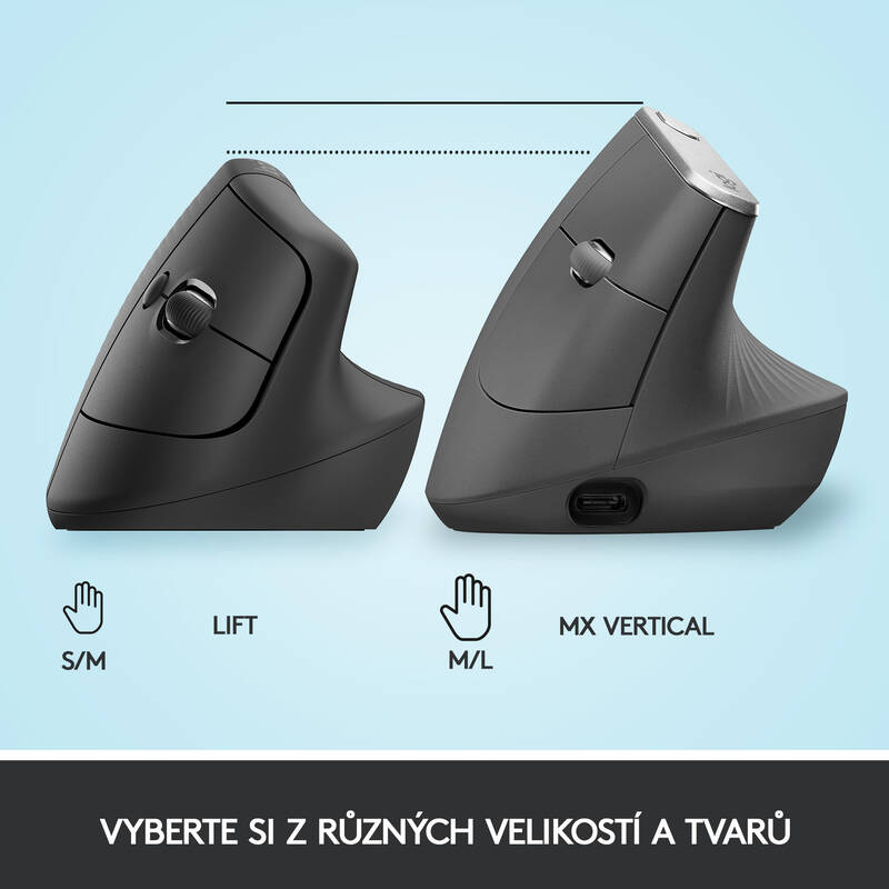 Logitech Lift Vertical Ergonomic (910-006473) šedá - Obrázek 7