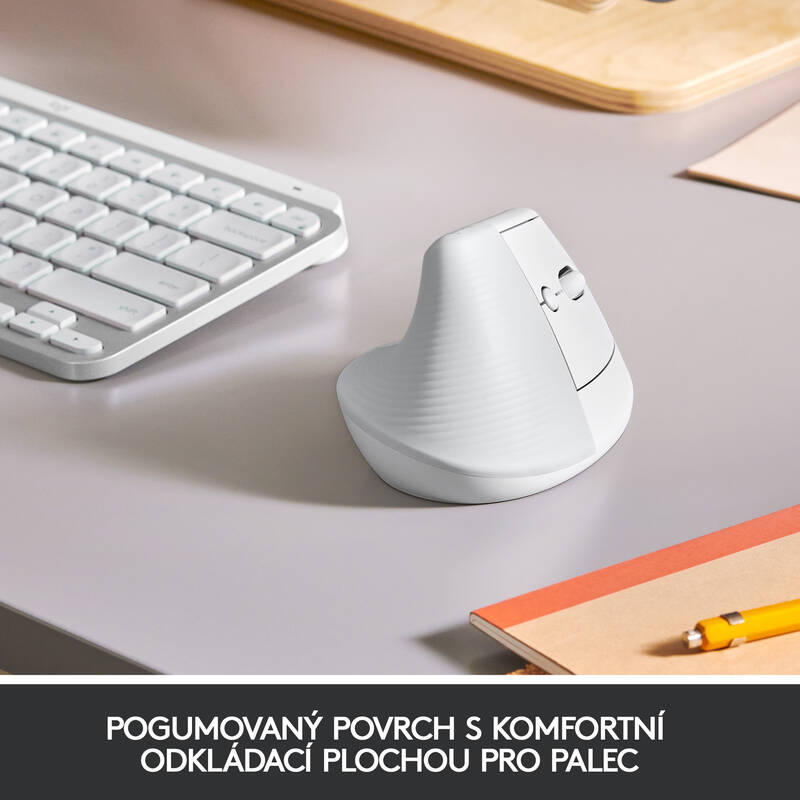 Logitech Lift Vertical Ergonomic (910-006475) bílá - Obrázek 3