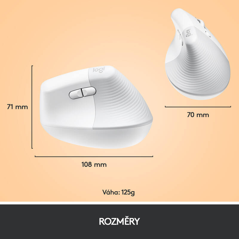 Logitech Lift Vertical Ergonomic (910-006475) bílá - Obrázek 10
