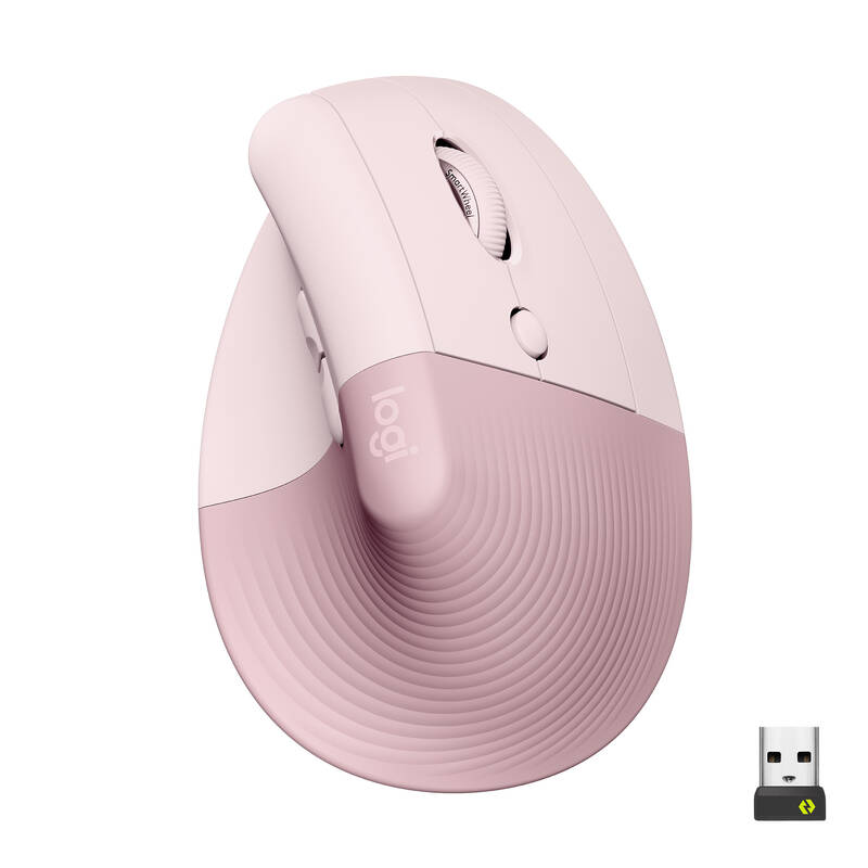 Logitech Lift Vertical Ergonomic (910-006478) růžová