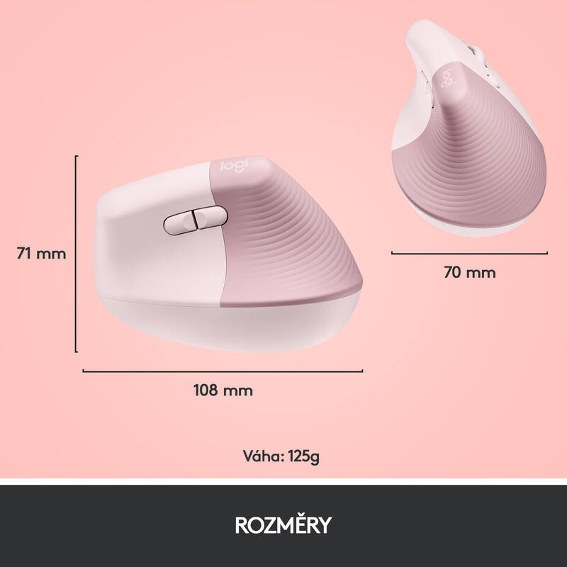 Logitech Lift Vertical Ergonomic (910-006478) růžová - Obrázek 10