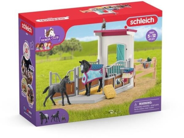 Schleich 42611 Box pro koně s klisnou a hříbětem