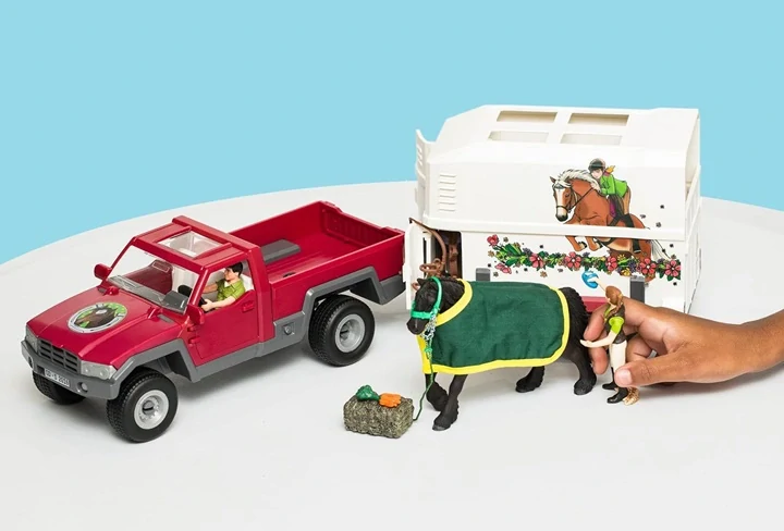 Schleich Pick-up s koňským přívěsem - Obrázek 6