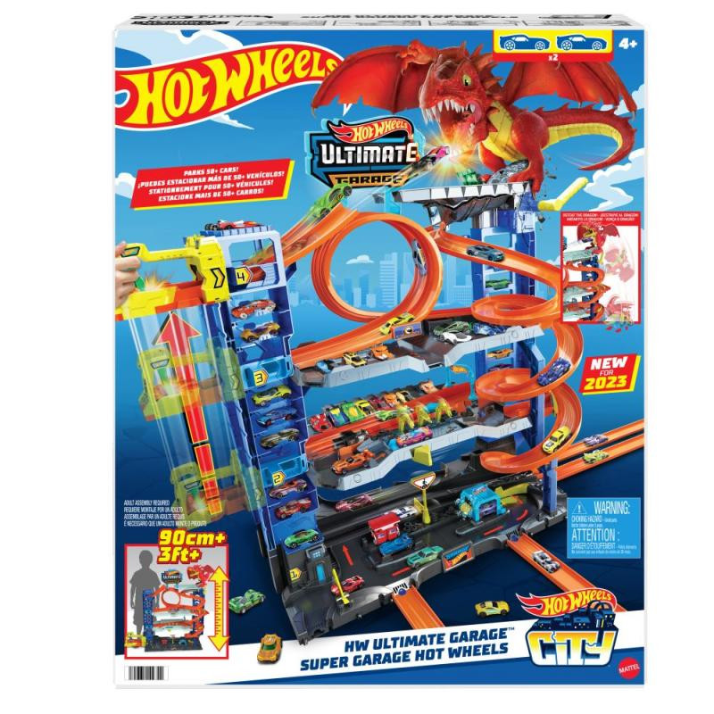 Hot Wheels City Garáž s drakem HKX48