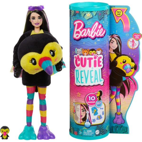 Mattel Barbie Cutie reveal Džungle - tukán