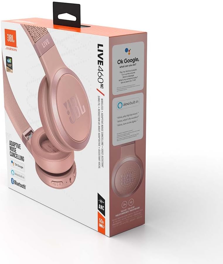 JBL Live 460NC, růžová - Obrázek 6