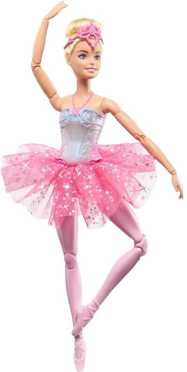 Barbie svítící magická baletka s růžovou sukní (HLC25)