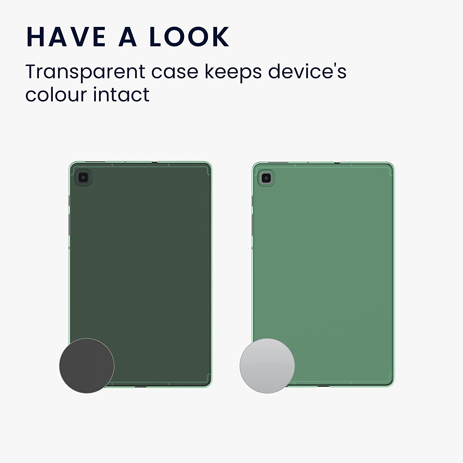 kwmobile Silikonové pouzdro průhledné Samsung Galaxy Tab S6 Lite (2022) / (2020) / (2024) - zelené - Obrázek 7