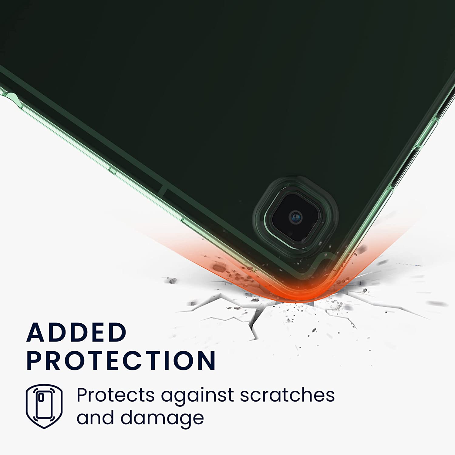 kwmobile Silikonové pouzdro průhledné Samsung Galaxy Tab S6 Lite (2022) / (2020) / (2024) - zelené - Obrázek 6